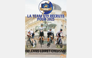 L’équipe junior Orléans Loiret Cyclisme U19 recrute !